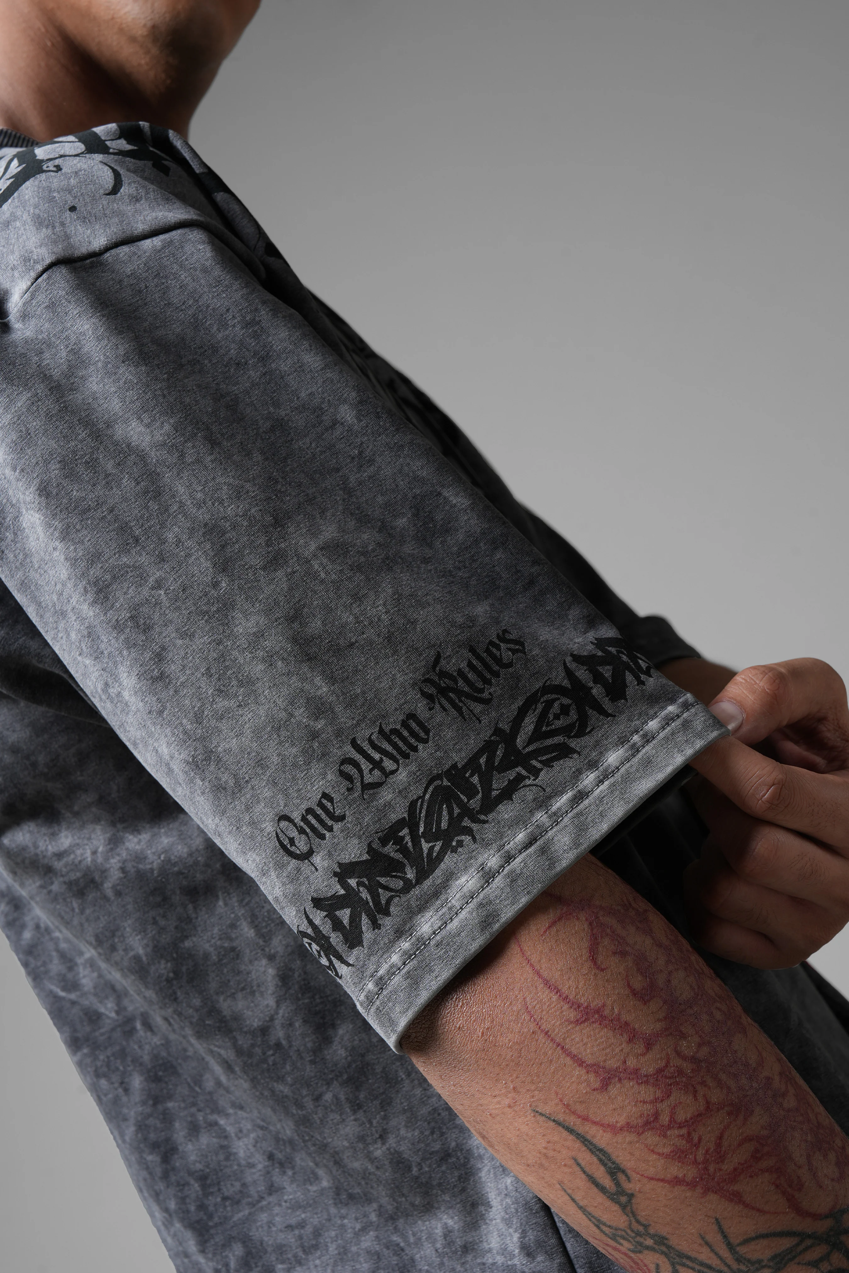 Balance Acid Washed Grey T-shirt - Image 11