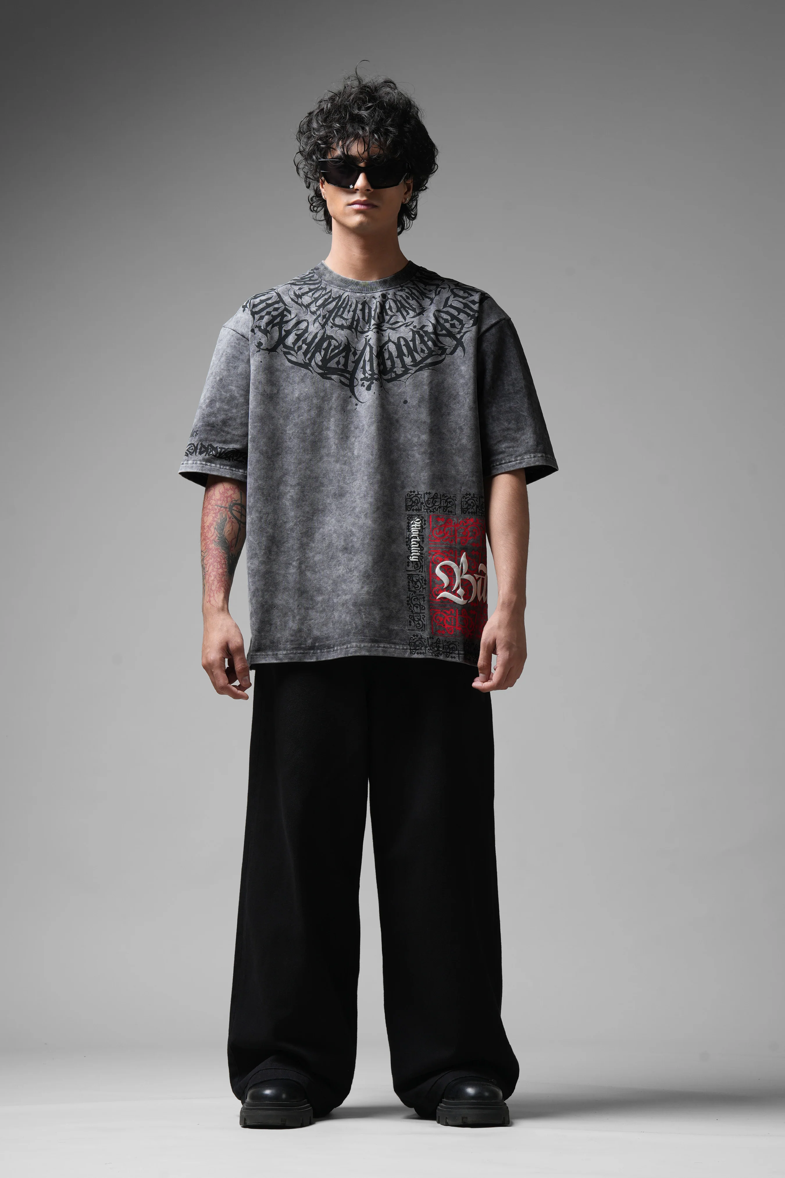 Balance Acid Washed Grey T-shirt - Image 2