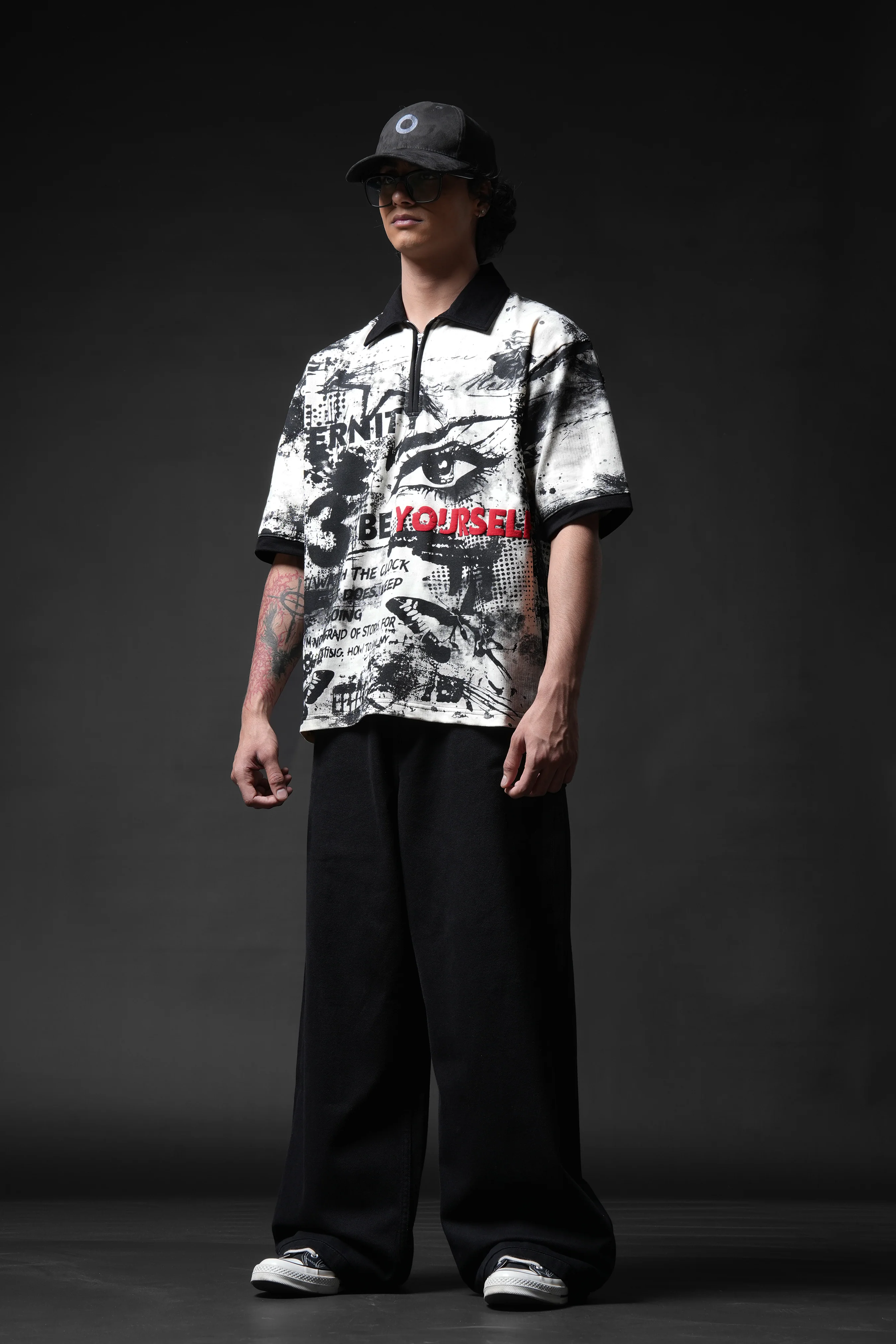 Be Yourself Collar T-shirt - Image 2