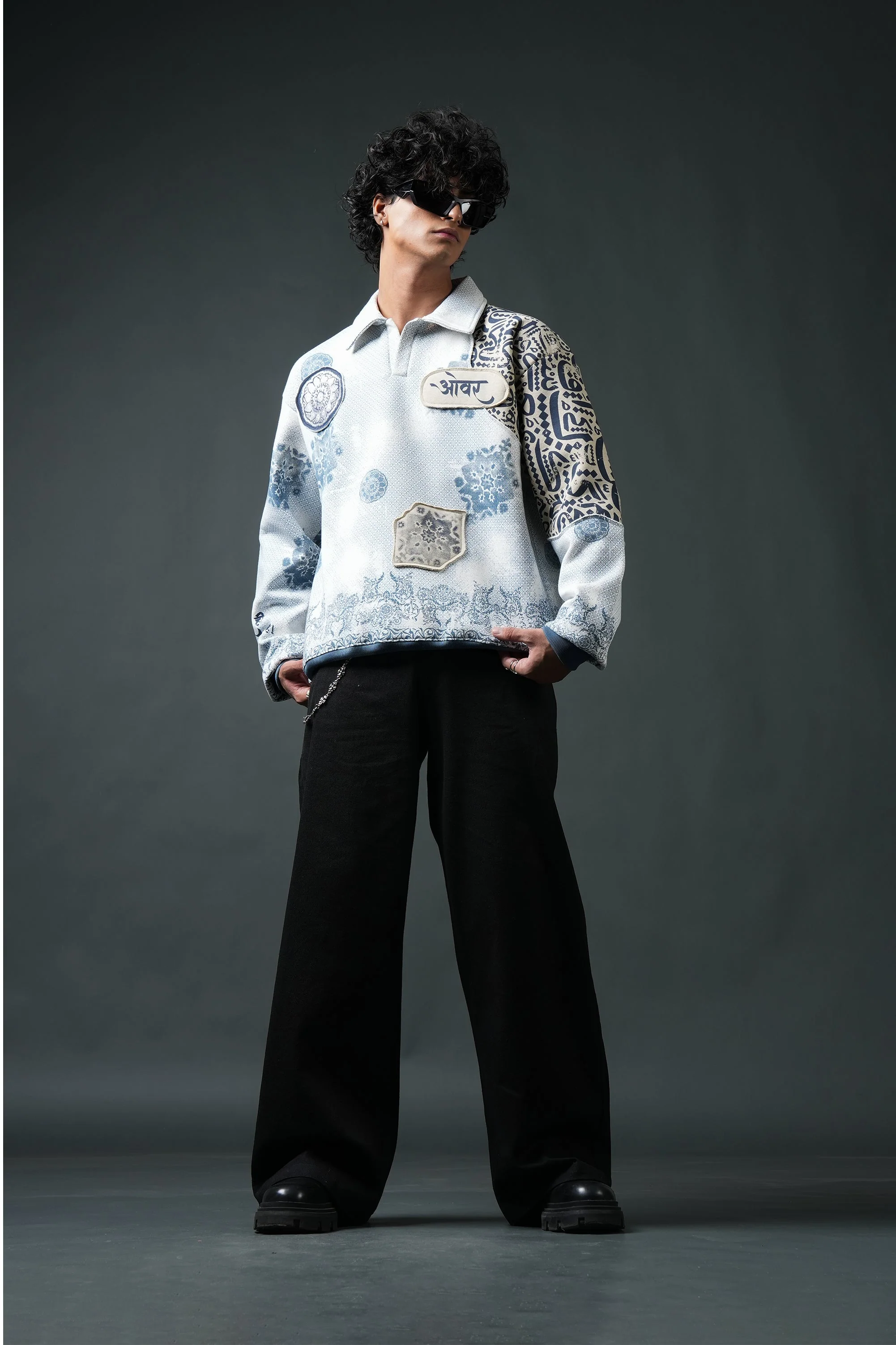 Ekanti-Kari Collared Sweatshirt - Image 17