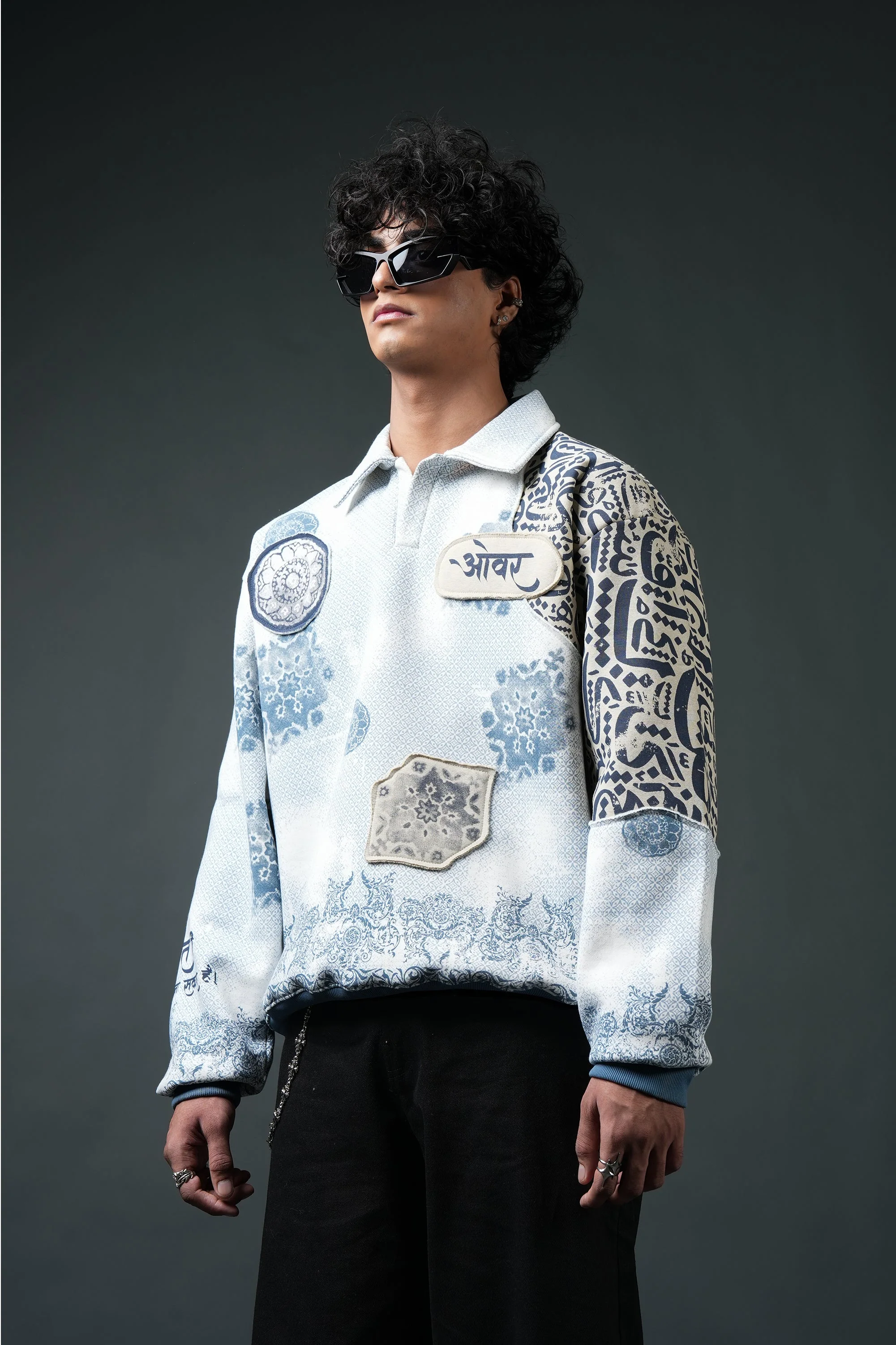 Ekanti-Kari Collared Sweatshirt - Image 4