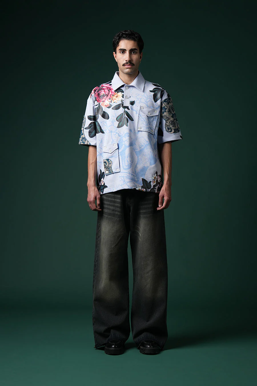 Neelvan Bloom Polo T-shirt - Image 2