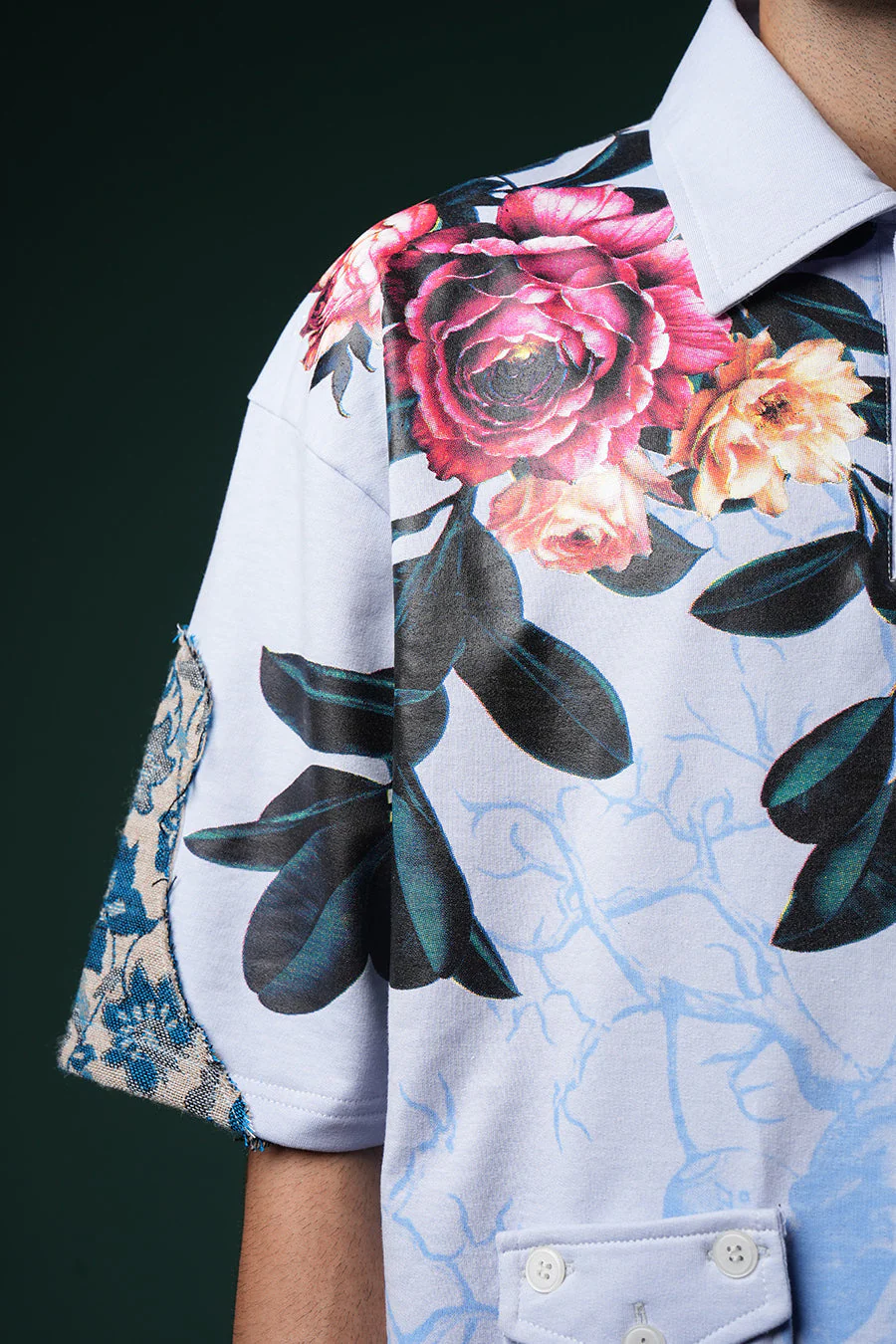 Neelvan Bloom Polo T-shirt - Image 3