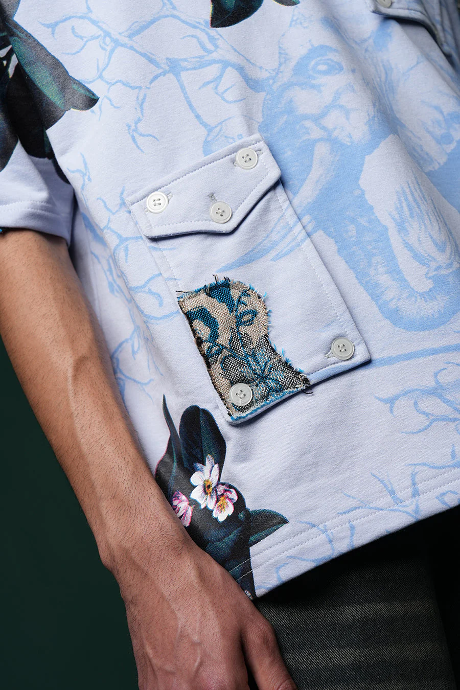 Neelvan Bloom Polo T-shirt - Image 4