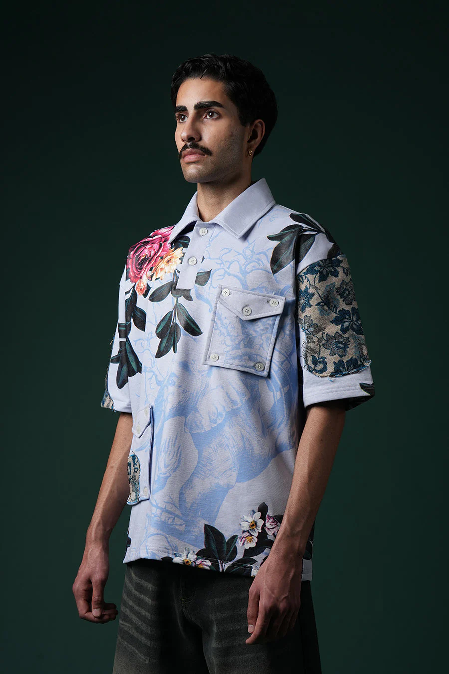 Neelvan Bloom Polo T-shirt - Image 5