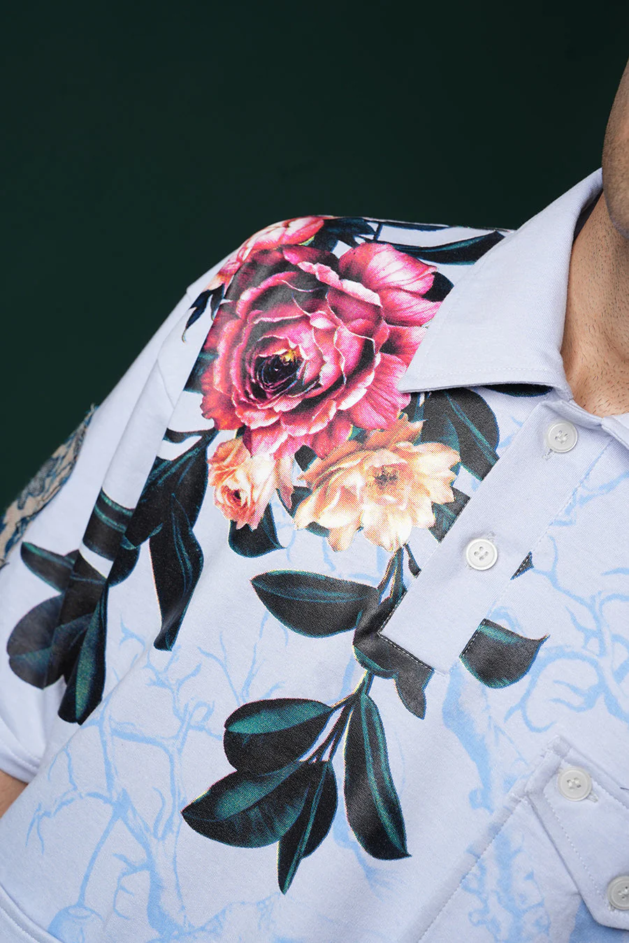 Neelvan Bloom Polo T-shirt - Image 6