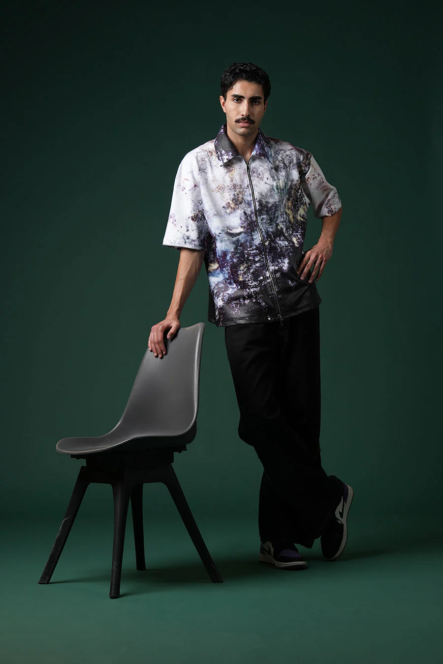Sacred Ash Zipper Polo T-shirt - Image 10