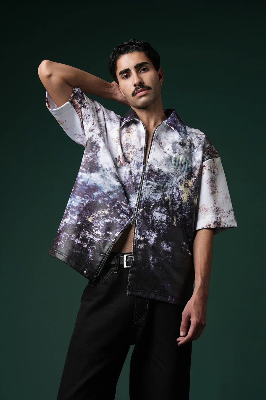 Sacred Ash Zipper Polo T-shirt - Image 14