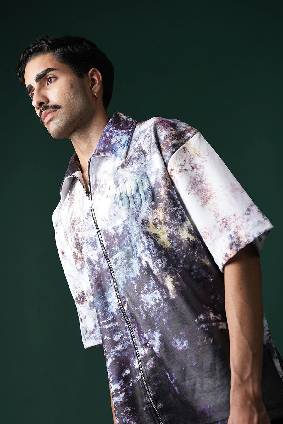 Sacred Ash Zipper Polo T-shirt - Image 5