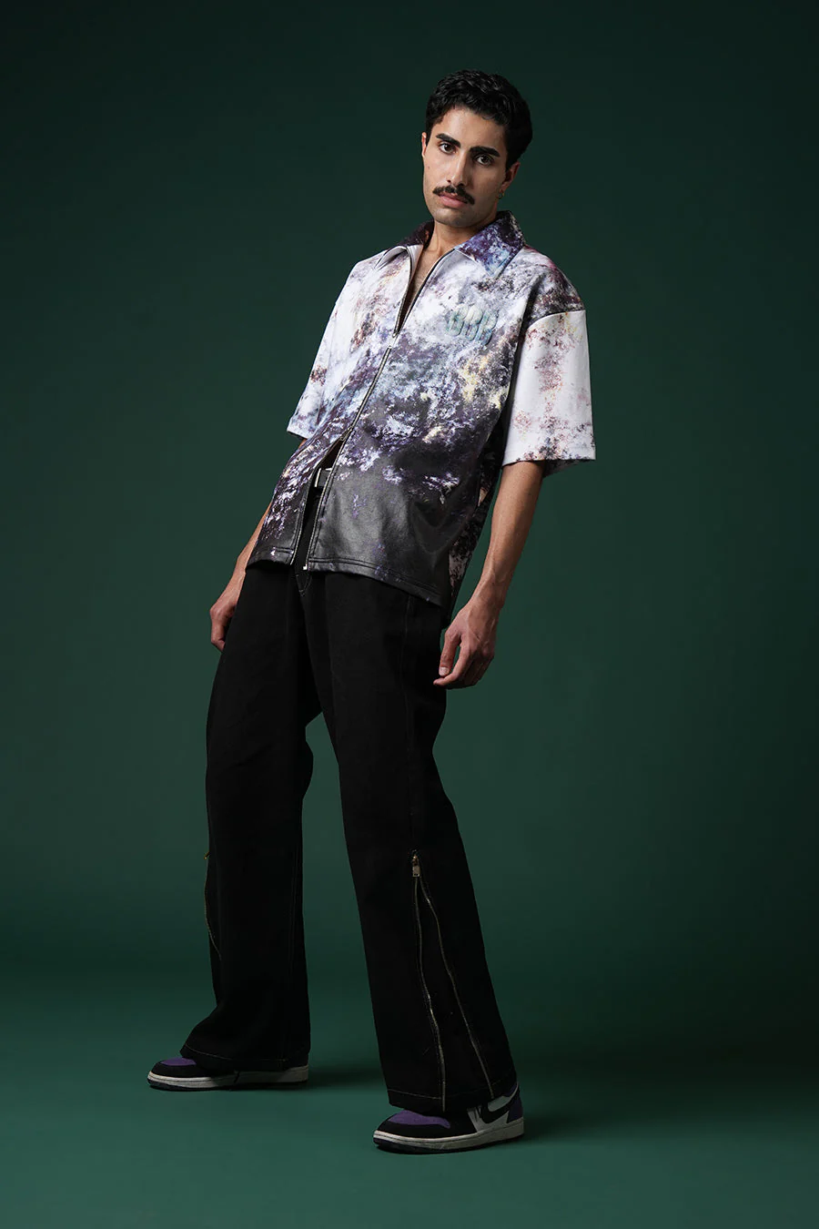 Sacred Ash Zipper Polo T-shirt - Image 8