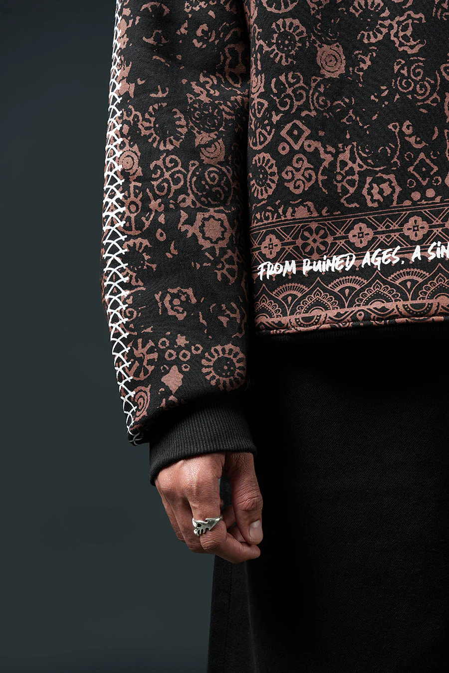 Tough History Black Hoodie - Image 7